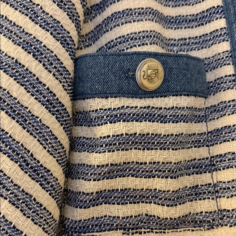 Veronica Beard Stripe Tweed Blazer - Picture 4 of 7